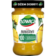 Łowicz Dżem ananasowy o obniżonej zawartości cukrów 280 g