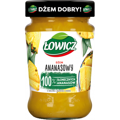 Łowicz Dżem ananasowy o obniżonej zawartości cukrów 280 g