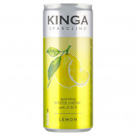 Kinga Sparclino Napój gazowany o smaku cytrynowym 250 ml