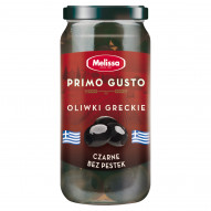 Melissa Primo Gusto Oliwki greckie czarne bez pestek 230 g