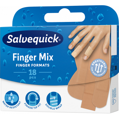 SALVEQUICK plastry Finger Mix 18 szt.