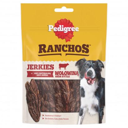 Pedigree Ranchos Jerkies Karma uzupełniająca dla dorosłych psów z wołowiną 70 g