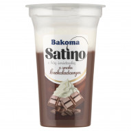 Bakoma Satino Deser z bitą śmietanką o smaku czekoladowym 165 g