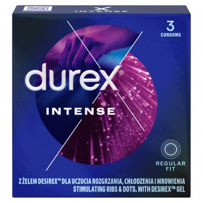Durex Intense Prezerwatywy 3 sztuki