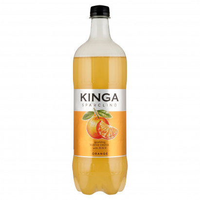 Kinga Sparclino Napój gazowany o smaku pomarańczowym 1 l