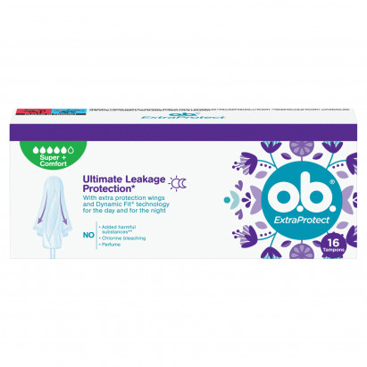 O.B. ExtraProtect Super+ Comfort Tampony 16 sztuk
