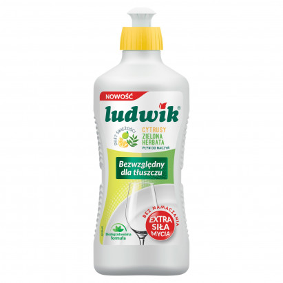 Ludwik Płyn do naczyń cytrusy zielona herbata 450 g