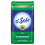 o'Sole Sól kamienna do przetworów niejodowana 1 kg
