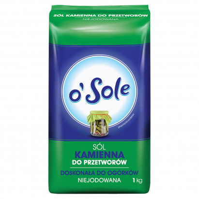 o'Sole Sól kamienna do przetworów niejodowana 1 kg