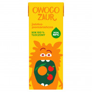 Owocozaur Sok 100 % tłoczony jabłko pomarańcza 200 ml