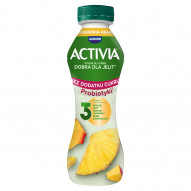 Activia Jogurt bez dodatku cukru brzoskwinia ananas 270 g