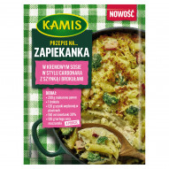 Kamis Przepis na zapiekanka w kremowym sosie w stylu carbonara z szynką i brokułami 30 g