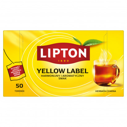 Lipton Yellow Label Herbata czarna 100 g (50 torebek)