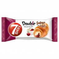 7 Days Doub!e Super Max Rogalik Z Nadzieniem O Smaku Waniliowym I Wiśniowym 110 G