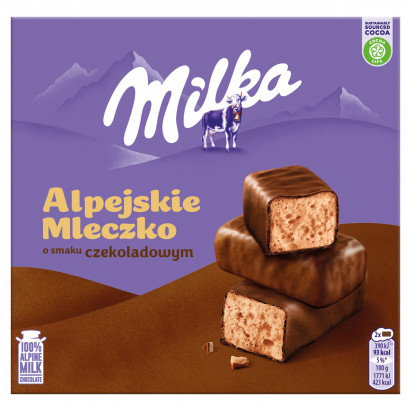 Milka Alpejskie Mleczko Pianka O Smaku Czekoladowym 330 G