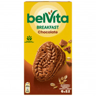 Belvita Breakfast Ciastka Zbożowe O Smaku Kakaowym Z Kawałkami Czekolady 300 G