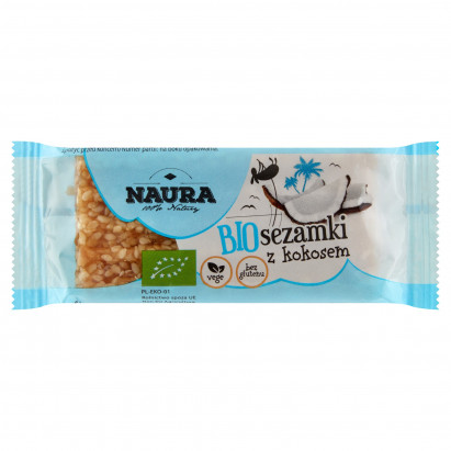 Naura Bio sezamki z kokosem 27 g