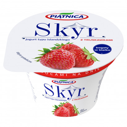 Piątnica Skyr Jogurt typu islandzkiego z truskawkami 150 g