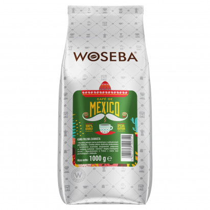 Woseba Café De México Kawa palona ziarnista 1000 g