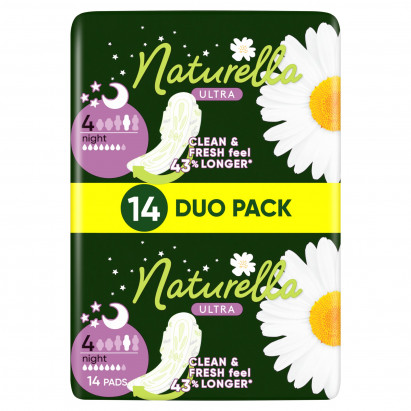 Naturella Ultra Night rozmiar 4 Podpaski ze skrzydełkami, × 14