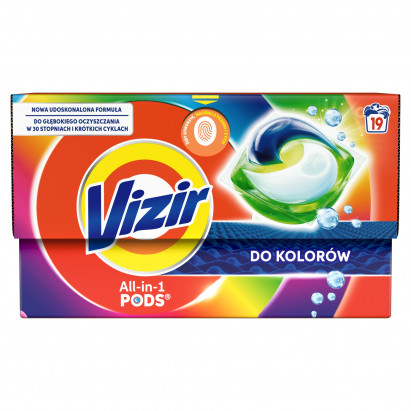 Vizir KAPSUŁKI do kolorowych tkanin Kapsułki do prania, 19 prań