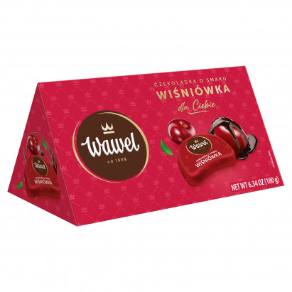 Wawel Czekoladka o smaku wiśniówka 180 g