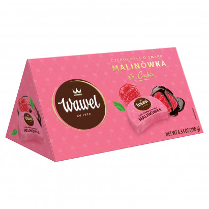 Wawel Czekoladka o smaku malinówka 180 g