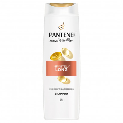 Pantene Pro-V Szampon Inifnitely Long | Wzmacnia i odżywia zniszczone włosy | 400 ml