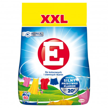 E XXL Proszek do prania do kolorowych i ciemnych tkanin 3,30 kg (60 prań)