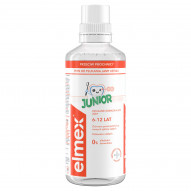 elmex Junior Płyn do płukania jamy ustnej dla dzieci 6-12 lat bez alkoholu 400 ml