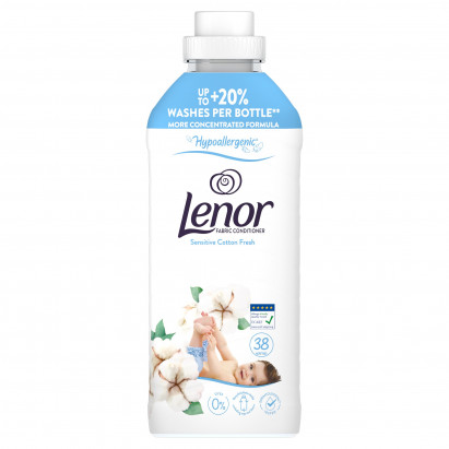 Lenor Płyn do płukania tkanin, 38 prań, Sensitive Cotton Fresh