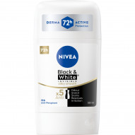 Nivea Black & White Silky Smooth Antyperspirant w sztyfcie 50 ml
