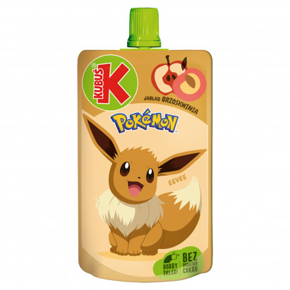 Kubuś Pokémon Mus jabłko brzoskwinia 100 g