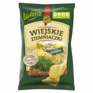 Wiejskie Ziemniaczki Chipsy ziemniaczane smak koperek 130 g