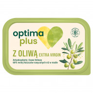 Optima Plus Margaryna o zawartości trzech czwartych tłuszczu z oliwą extra virgin 400 g