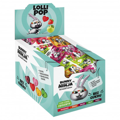 Bunny Ninja Bezcukrowy lizak 6 g