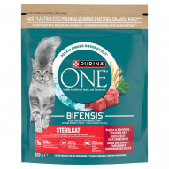 PURINA ONE Bifensis Sterilcat Karma dla kotów bogata w wołowinę 800 g