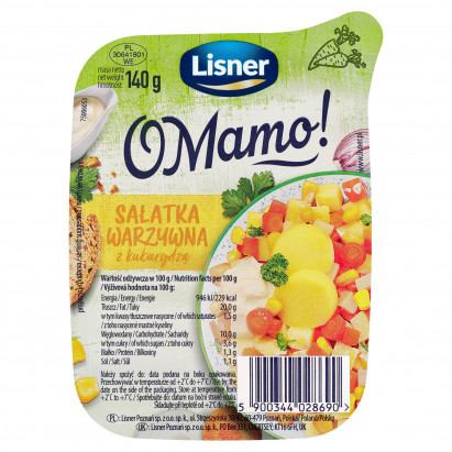 Lisner O Mamo! Sałatka warzywna z kukurydzą 140 g