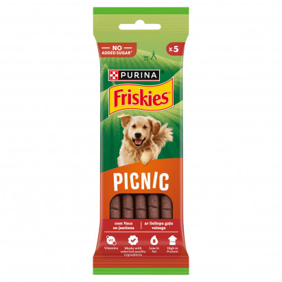 Friskies Picnic Uzupełniająca karma dla dorosłych psów z wołowiną 42 g (5 sztuk)