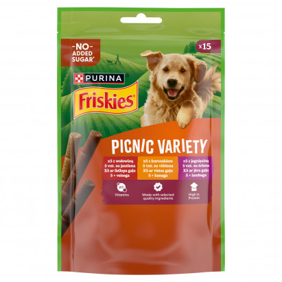 Friskies Picnic Variety Uzupełniająca karma dla dorosłych psów 126 g (15 sztuk)