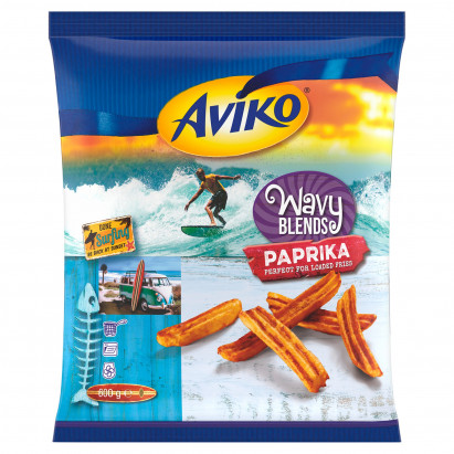 Aviko Wavy Blends Paprika Przyprawione falowane frytki ziemniaczane 600 g