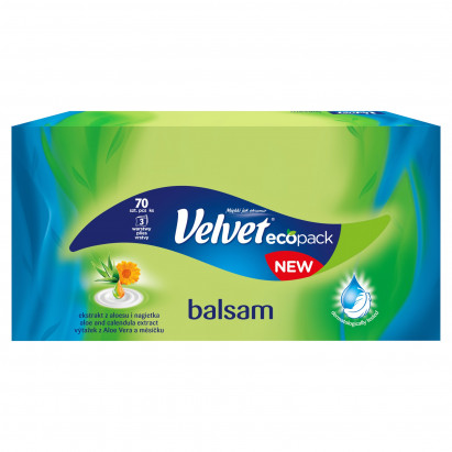 Velvet Balsam Chusteczki uniwersalne ekstrakt z aloesu i nagietka 70 sztuk