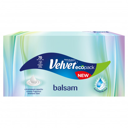 Velvet Balsam Chusteczki uniwersalne o kremowym zapachu 70 sztuk
