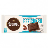 Wawel Czekolada gorzka 70 % Cocoa bez dodatku cukru 80 g