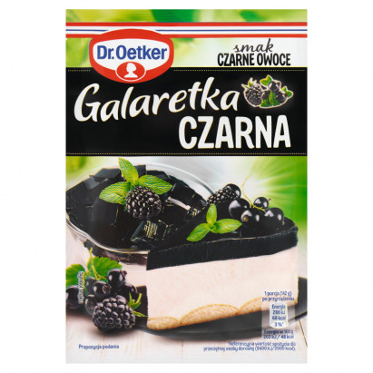 Dr. Oetker Galaretka czarna smak czarne owoce 70 g