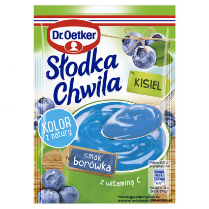 Dr. Oetker Słodka Chwila Kisiel smak borówka 30 g