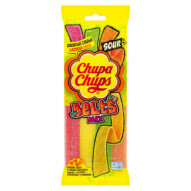 Chupa Chups Belts Mix Kwaśne żelki o smaku zielonego jabłka cytryny pomarańczy i truskawki 125 g