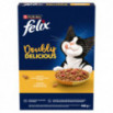 Felix Doubly Delicious Karma dla dorosłych kotów z pyszną mieszanką kurczaka i indyka 400 g