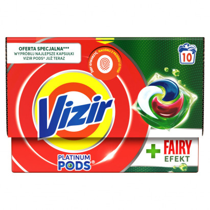 Vizir + Fairy Effect PODS Kapsułki do prania, 10 prań