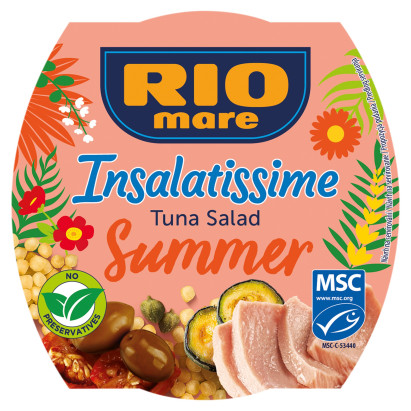 Rio Mare Insalatissime Summer Gotowe danie z warzyw i tuńczyka 160 g